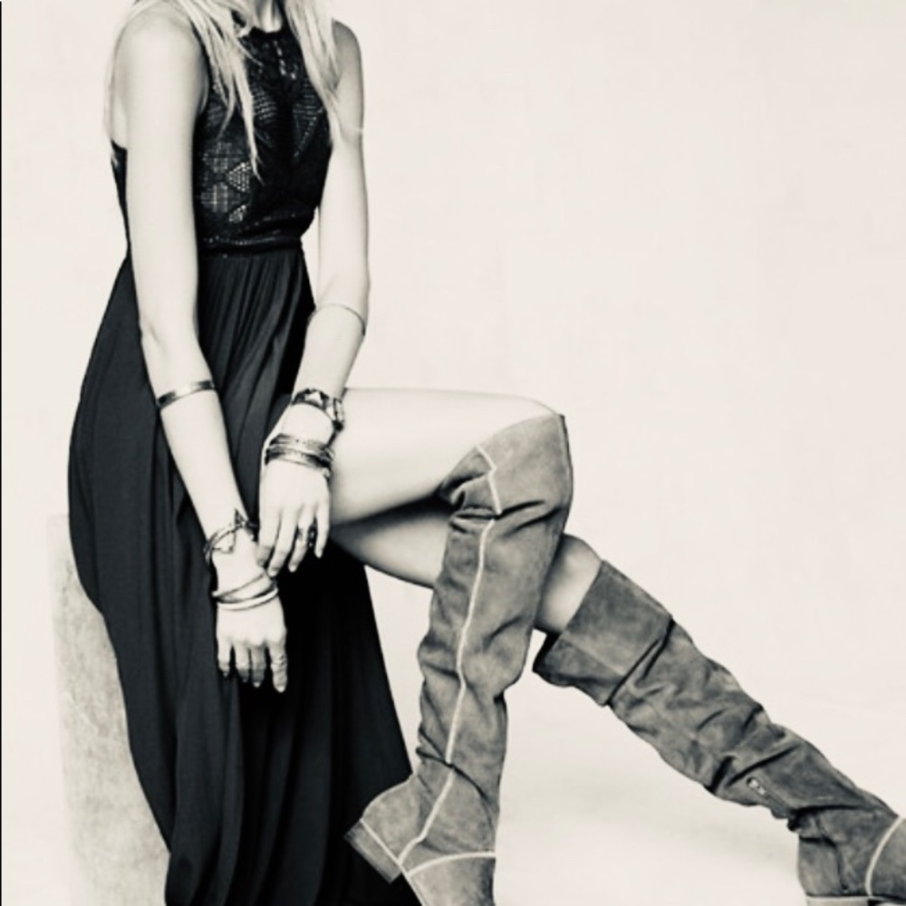 NWT Free People Bless’ed the Meek Maxi Dress Z53-6